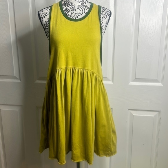 Urban Outfitters Green Trim Oversized Dress Pockets S - Picture 1 of 6